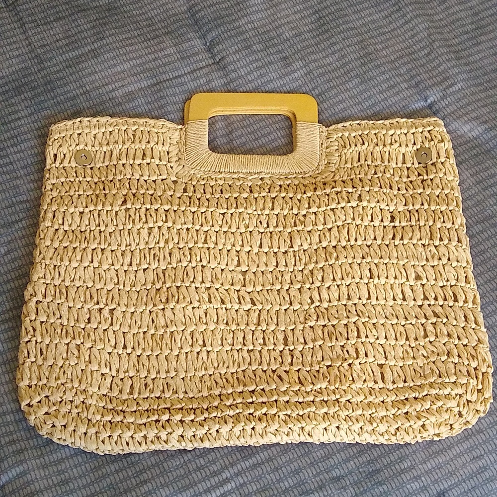 NWOT woven BEACH bag